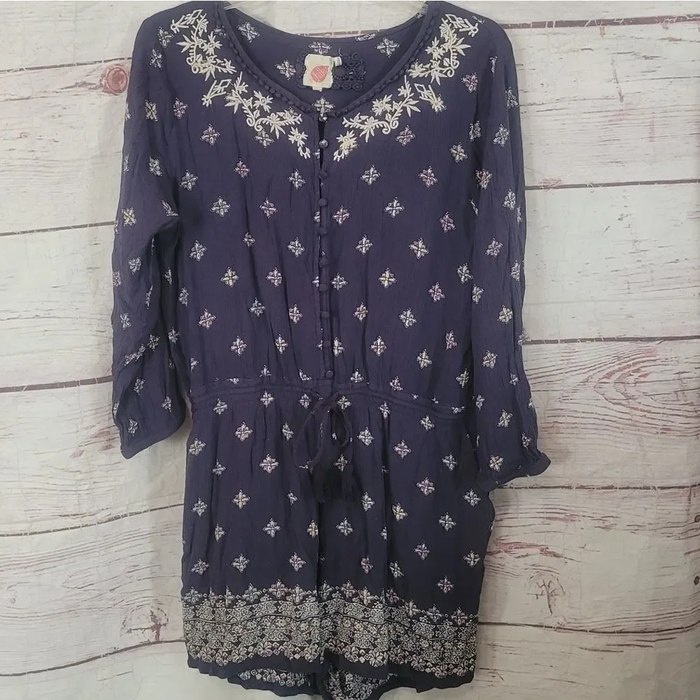Anthropologie Lilka Starflower Romper Size L‎